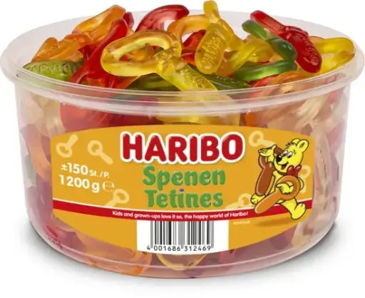 Haribo Spenen - snoep - silo - 150 stuks